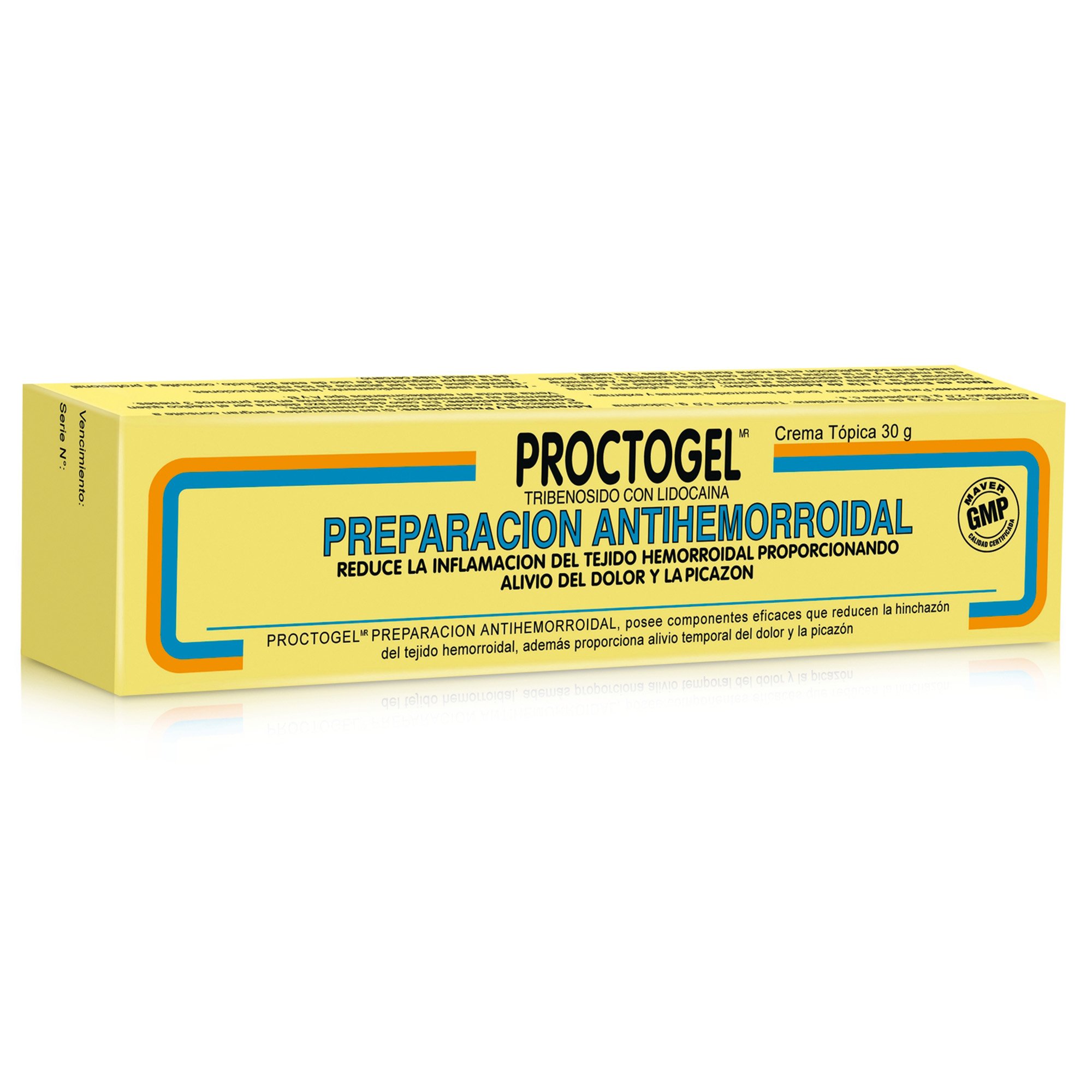 Proctogel Tribenósido 5 gr Lidocaína Clorhidrato 2 gr Crema Tópica 30 gr |  Farmacias Cruz Verde