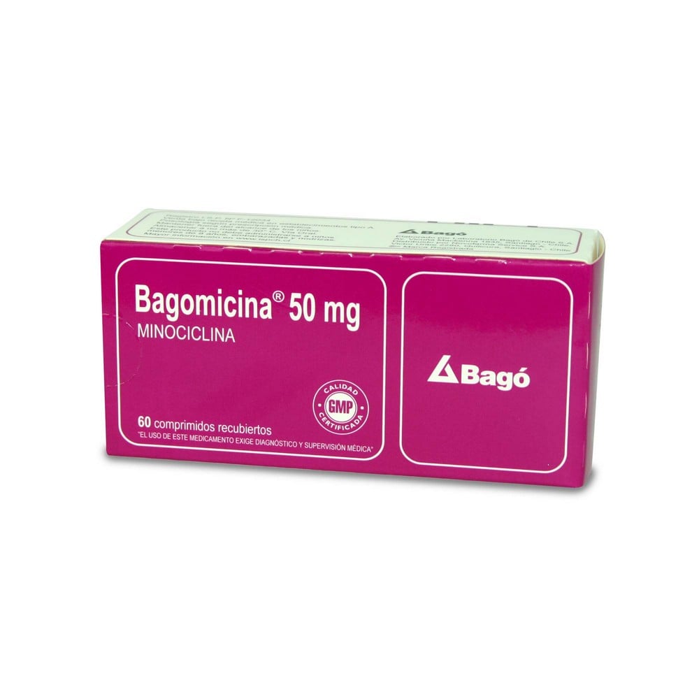 Bagomicina Minociclina 50 mg 60 Comprimidos