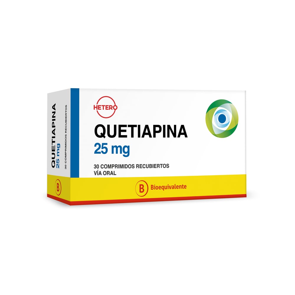Quetiapina 25 mg 30 Comprimidos | Cruz Verde