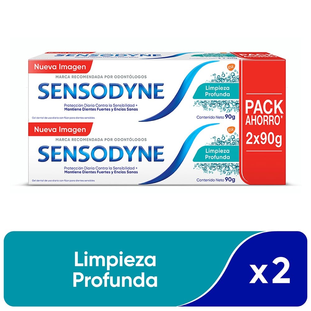 Pasta Dental Limpieza Profunda 90Gr X2 | Cruz Verde