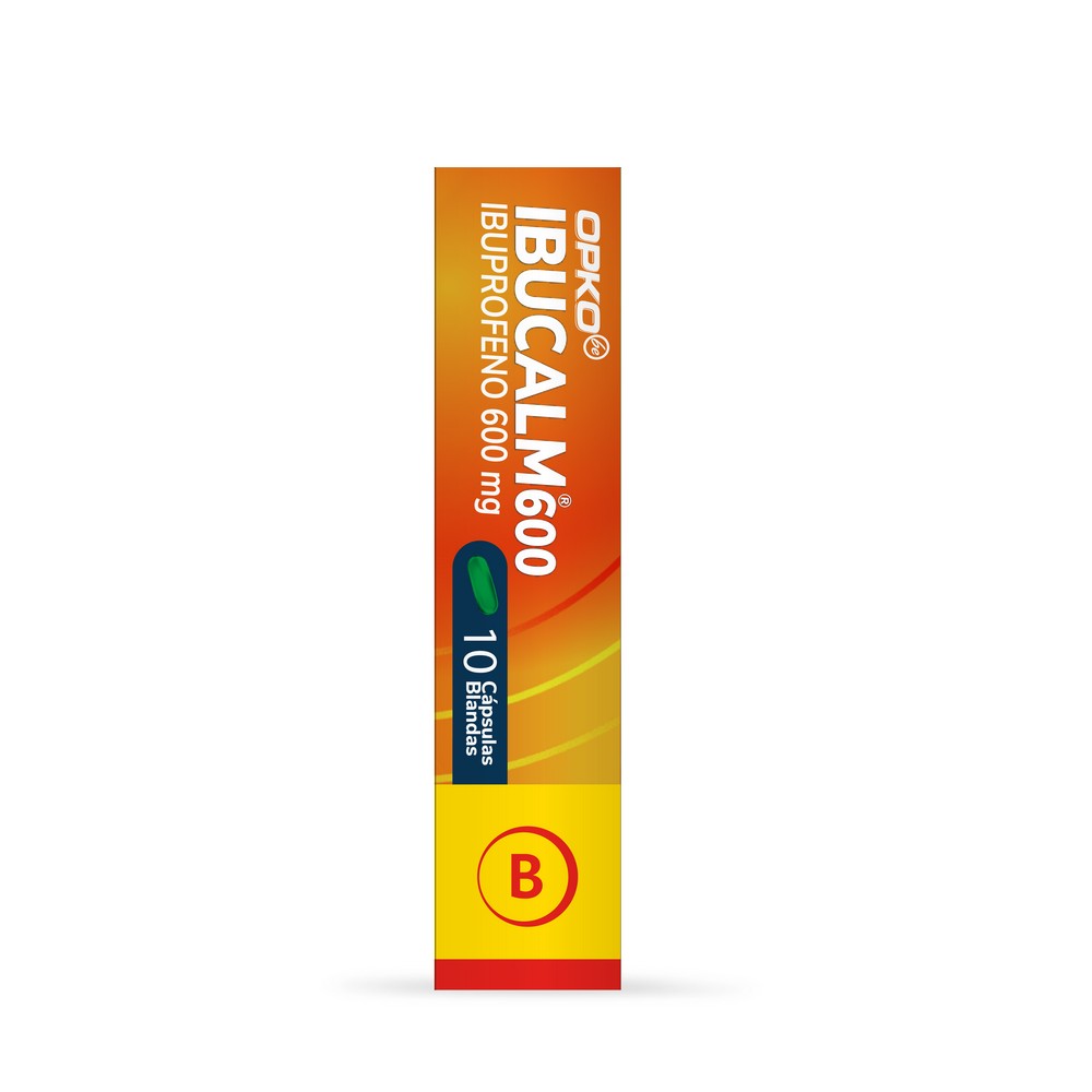 Ibucalm Ibuprofeno 600 mg 10 Cápsulas blandas Farmacias Cruz Verde