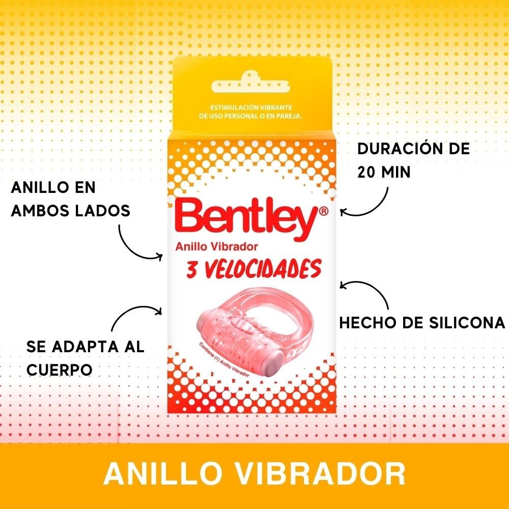 Bentley Anillo Vibrador 3 Velocidades | Farmacias Cruz Verde