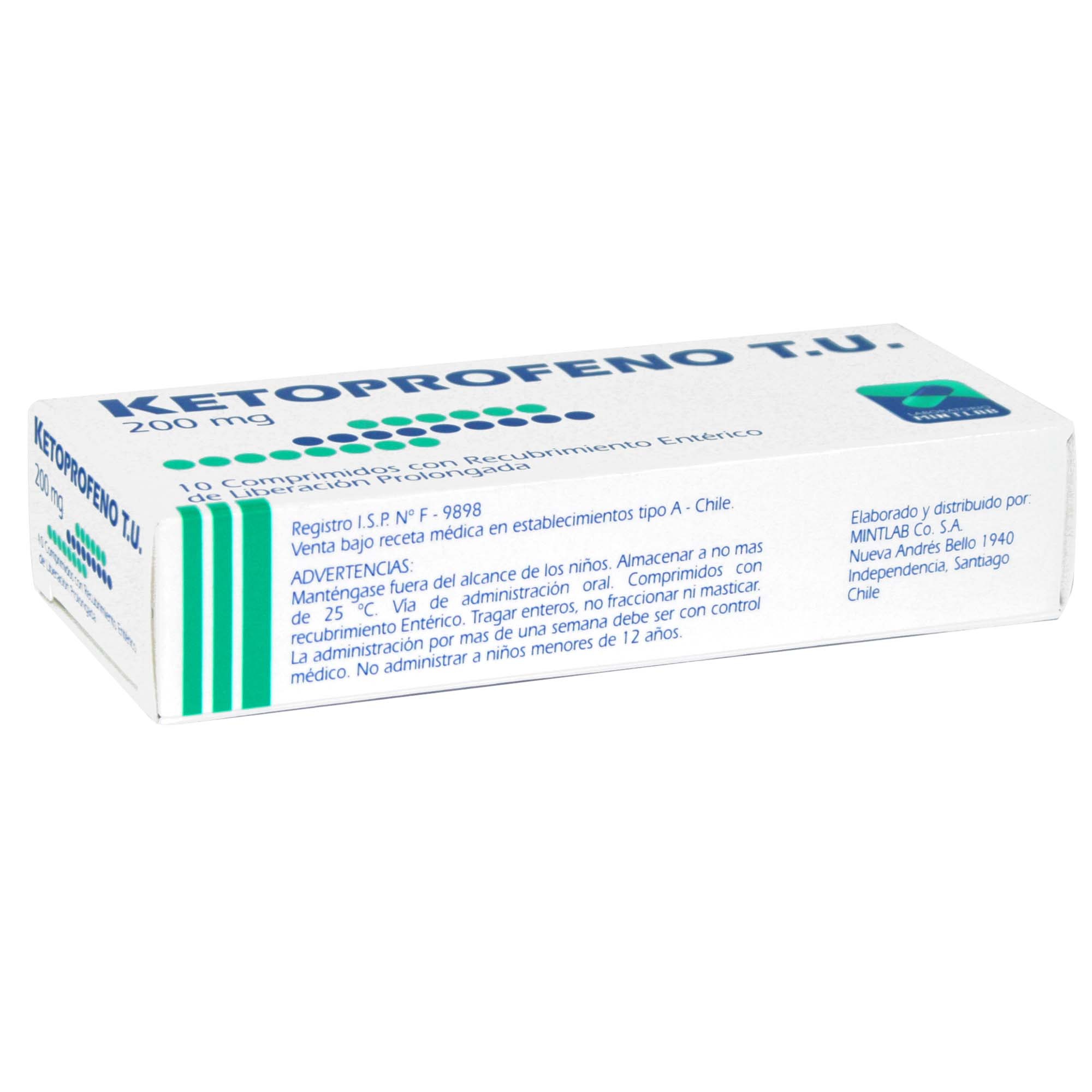 Ketoprofeno 200 mg 10 Comprimidos de Liberación Proolongada | Farmacias  Cruz Verde