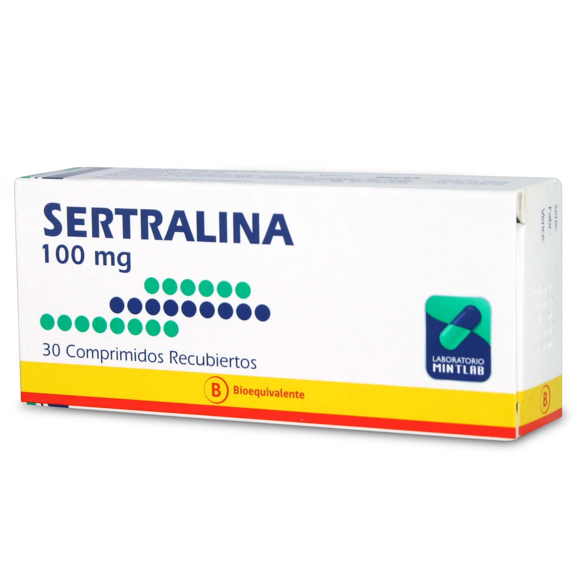 Sertralina 100 mg 30 Comprimidos | Farmacias Cruz Verde