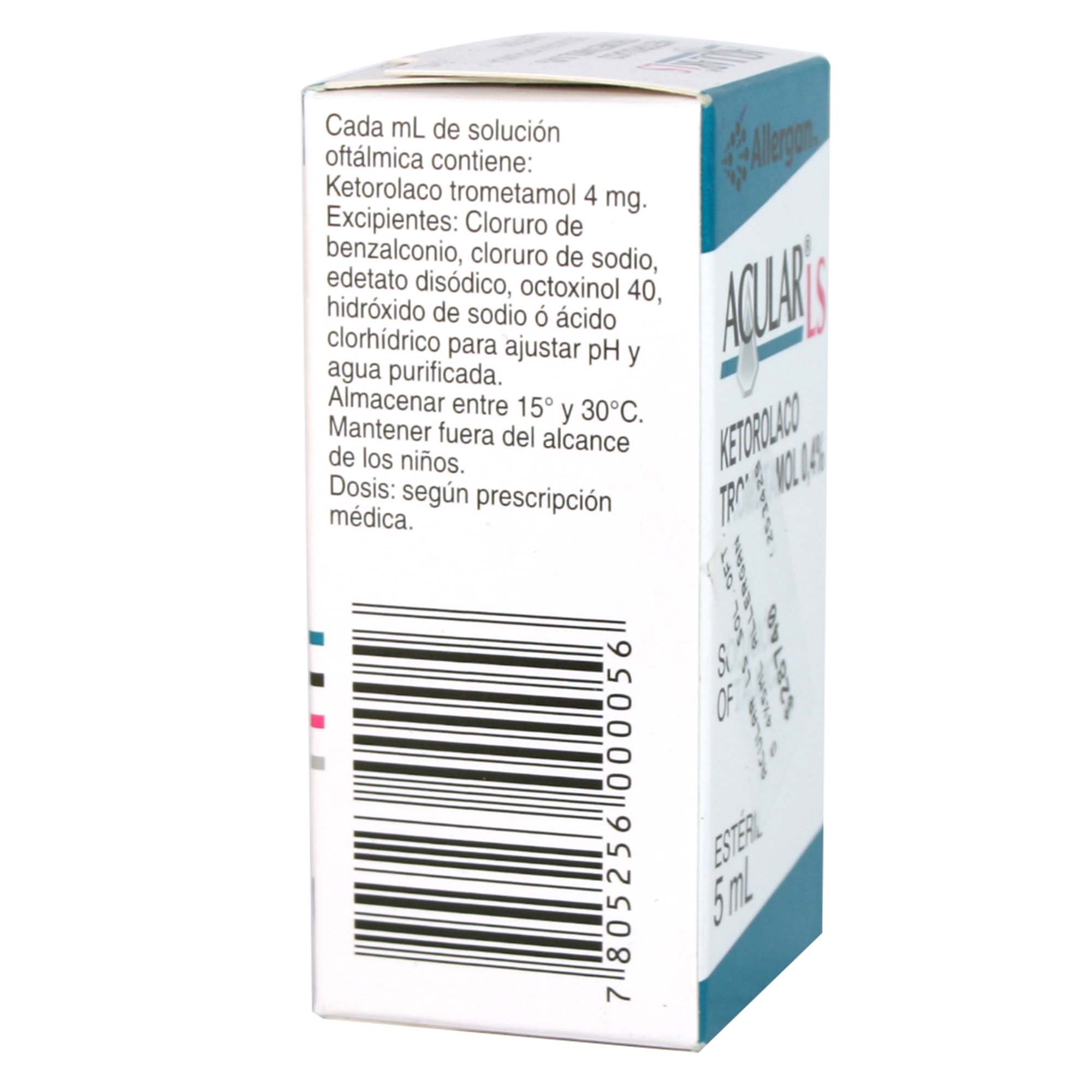 Acular LS Ketorolaco 0,4% Solución Oftalmica 5 mL
