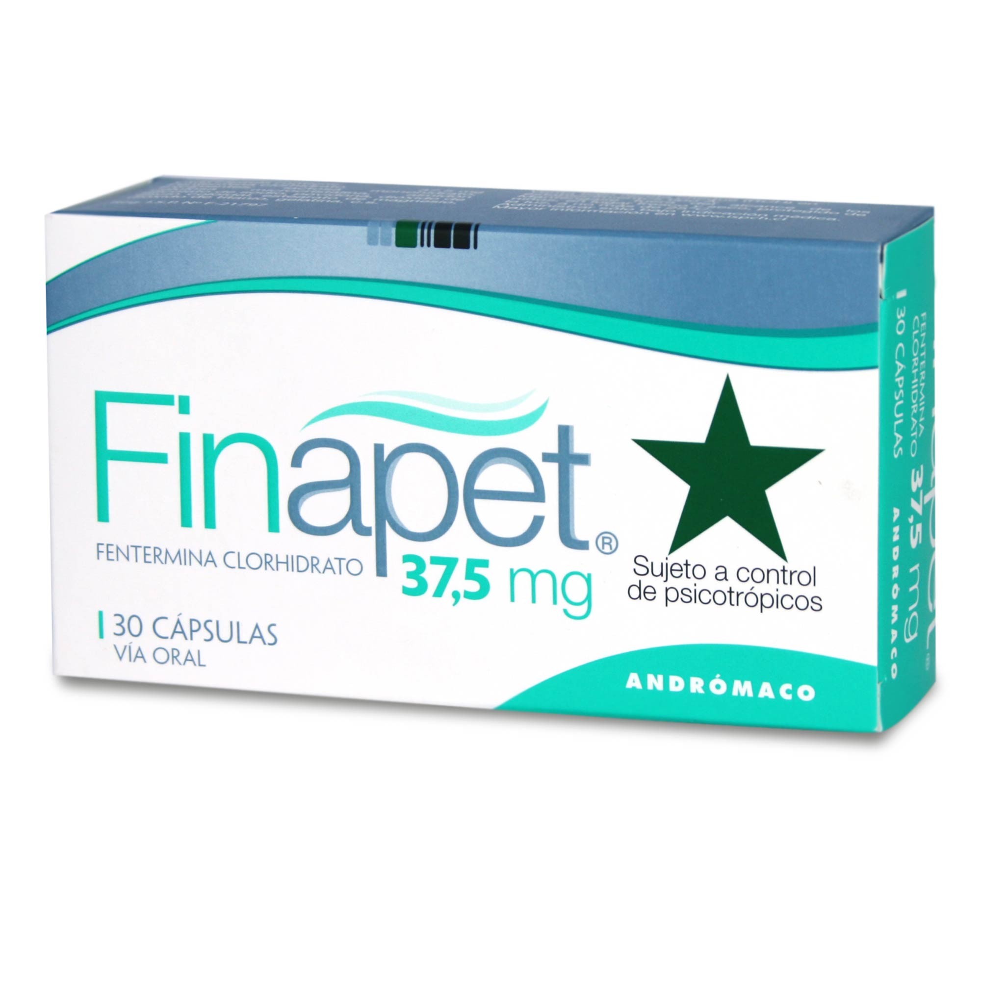 Finapet Fentermina 37,5 mg 30 Cápsulas | Farmacias Cruz Verde