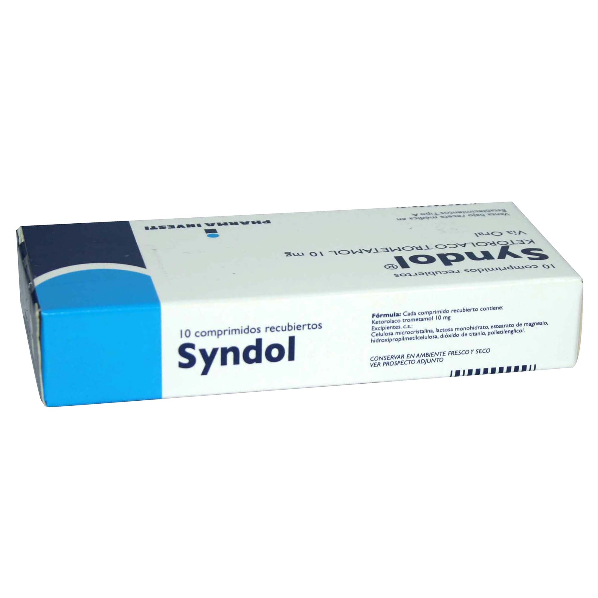 Syndol Ketorolaco 10 mg 10 Comprimidos | Farmacias Cruz Verde