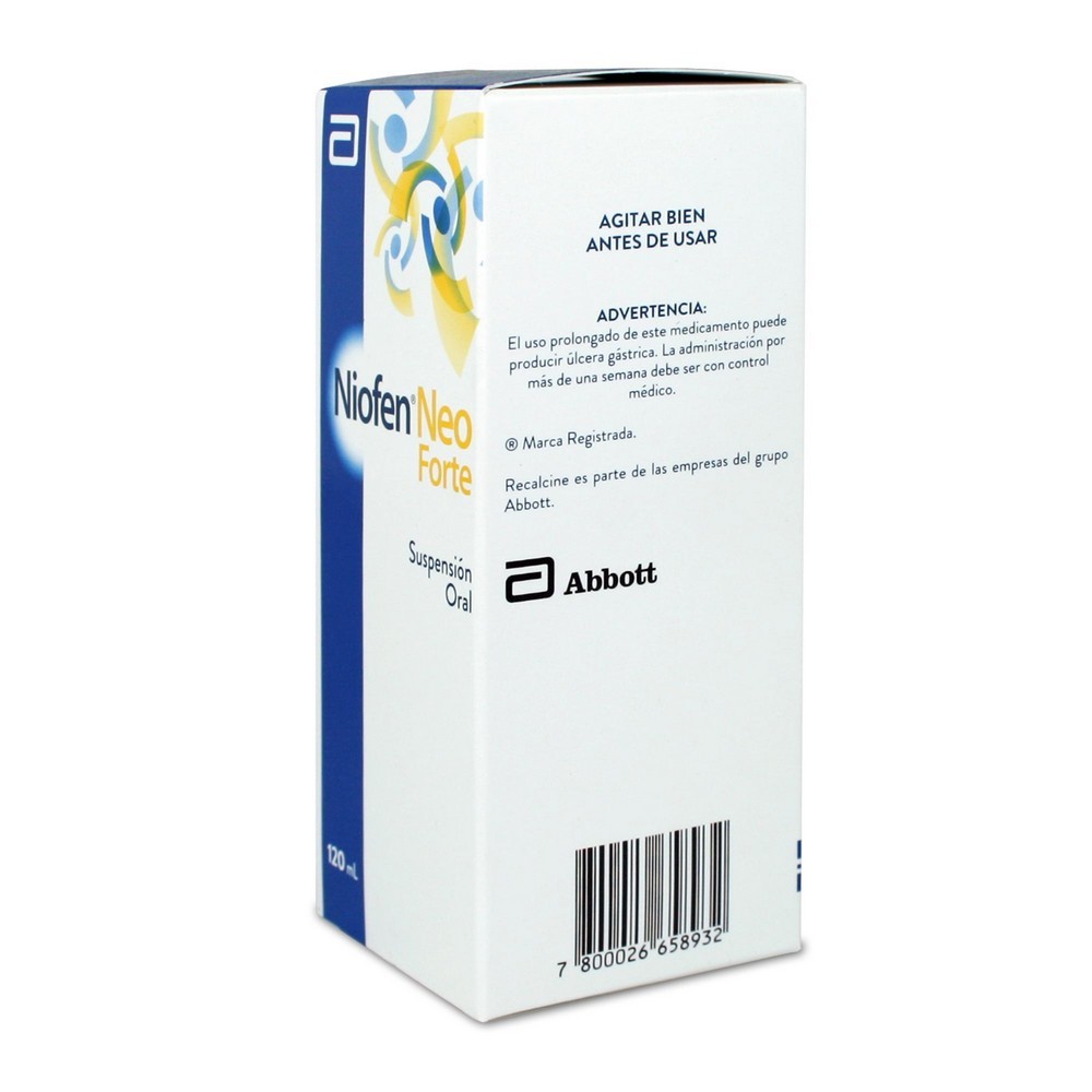 Niofen Neo Forte Ibuprofeno 200 mg/5mL Suspensión 120 mL Farmacias