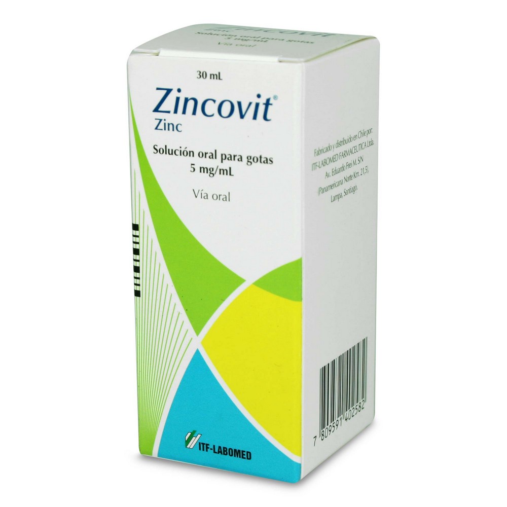 Zincovit Zinc 5 mg / mL Solución Oral 30 mL Farmacias Cruz Verde