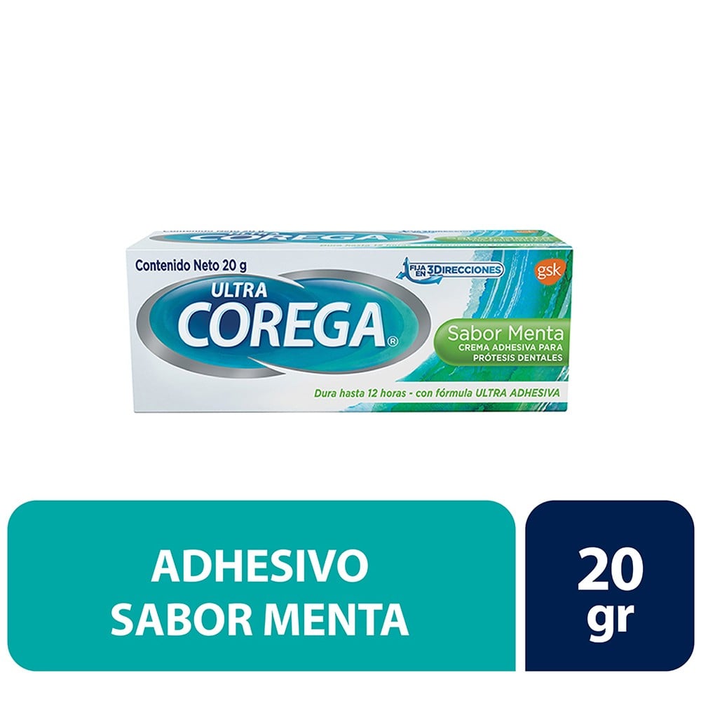 Crema Adhesiva Protesis Dental Sabor Menta 20 gr