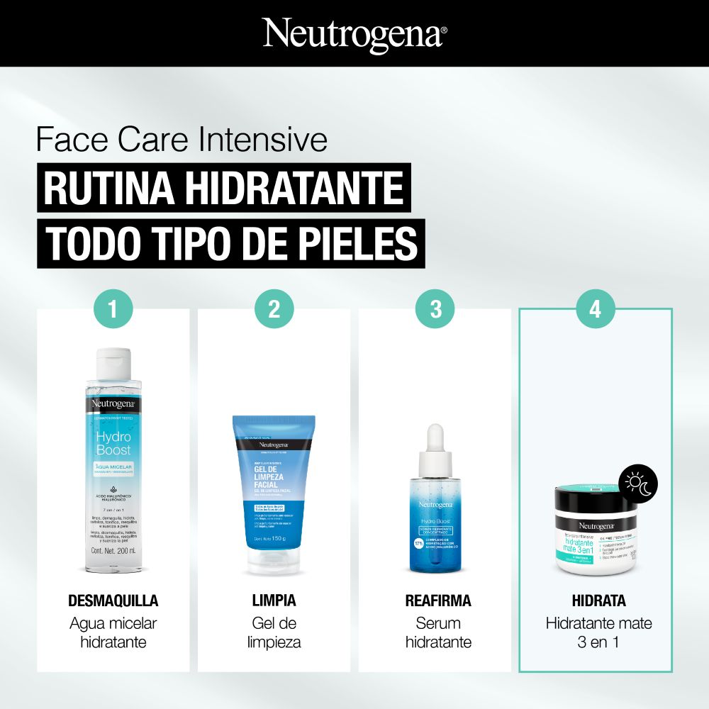 Crema Facial Face Care Intensive Hidratante Mate 3 En 1 100 Gr