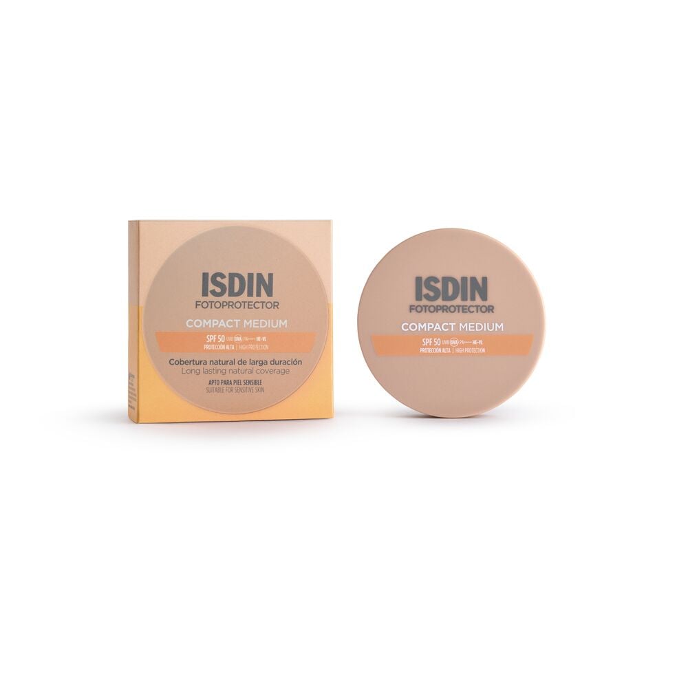 Compact Medium SPF50 Protector Solar Compacto con Color 10g