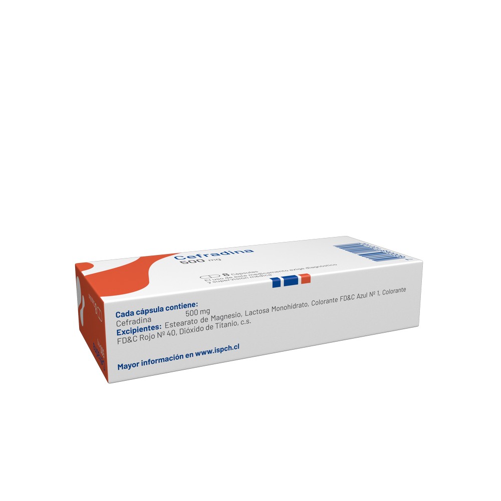 Cefradina 500 mg 8 Cápsulas | Farmacias Cruz Verde