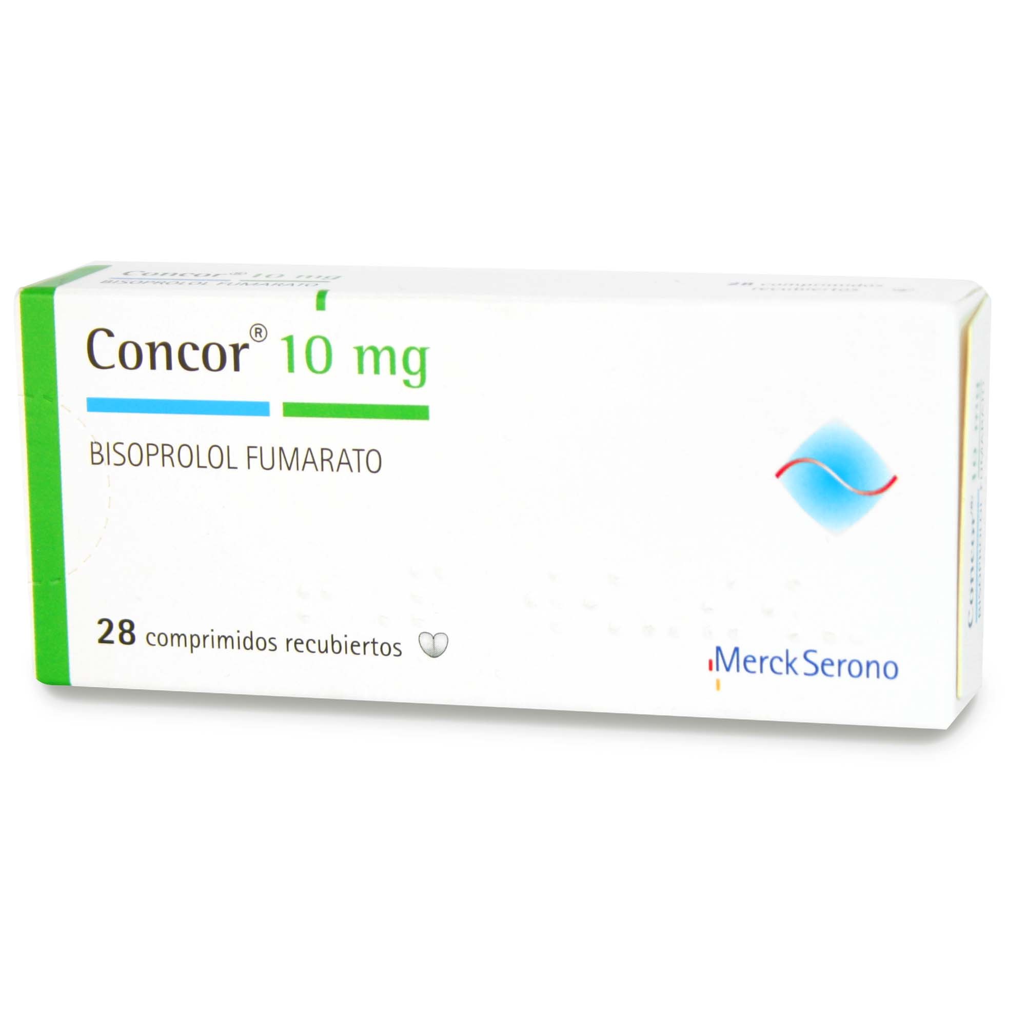 Concor Bisoprolol 10 mg 28 Comprimidos Recubiertoss