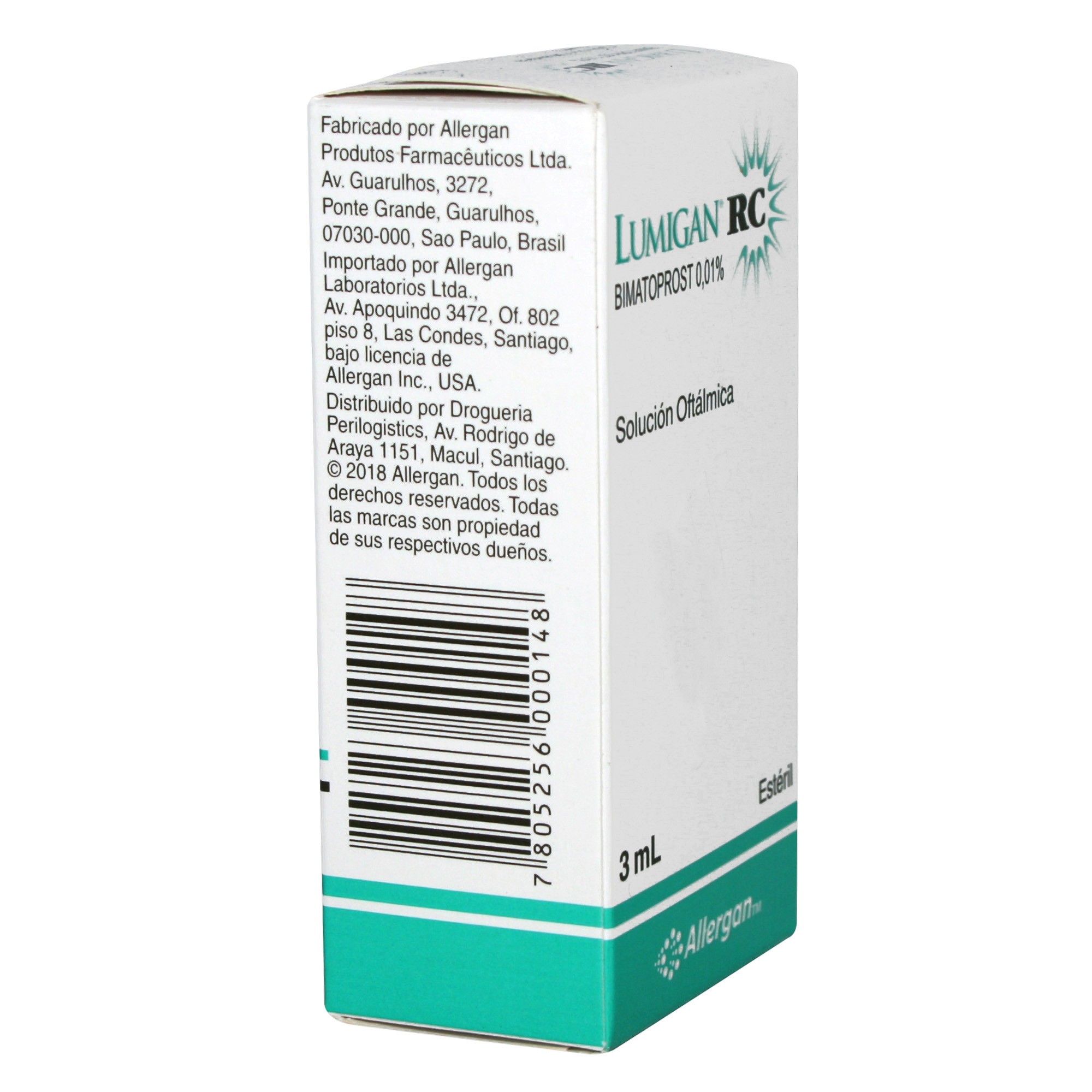 Lumigan RC Bimatoprost 0,01% Solución Oftalmica 3 mL | Farmacias Cruz Verde