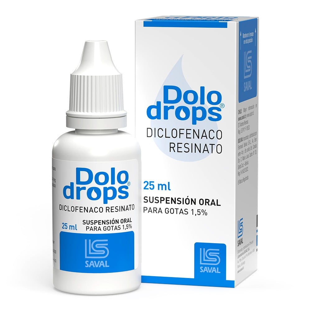 Dolodrops Diclofenaco Potasico 15 mg/ml Gotas 25 mL