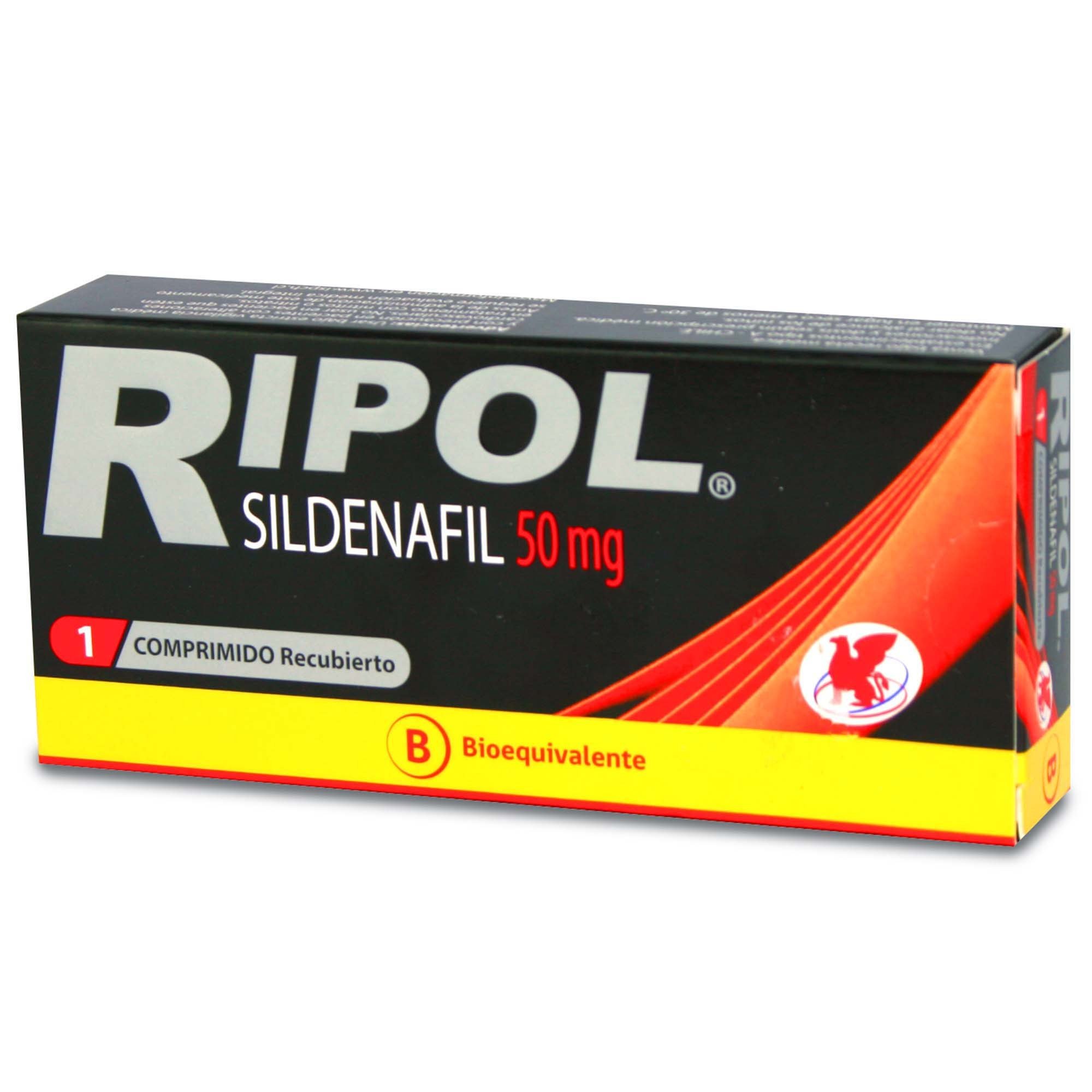 Ripol Sildenafil 50 mg 1 Comprimido | Farmacias Cruz Verde