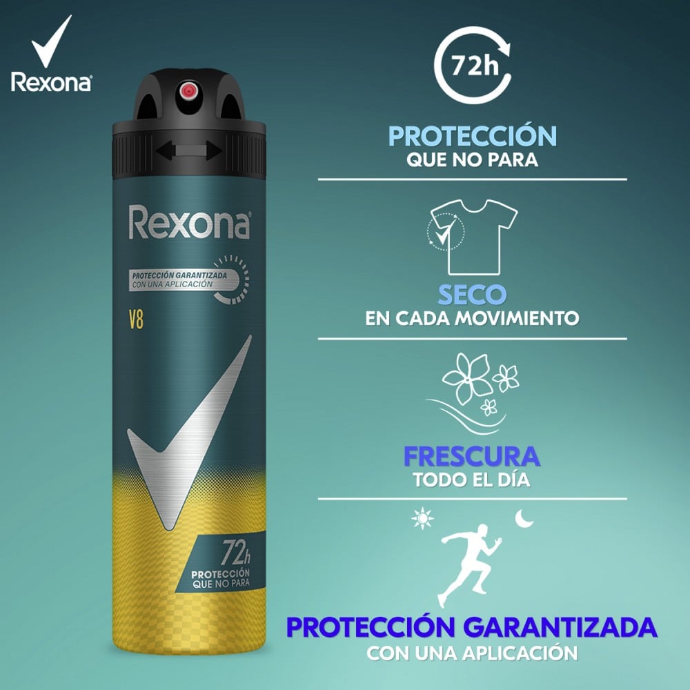 Men Antitranspirante V8 Aerosol 150 mL | Cruz Verde