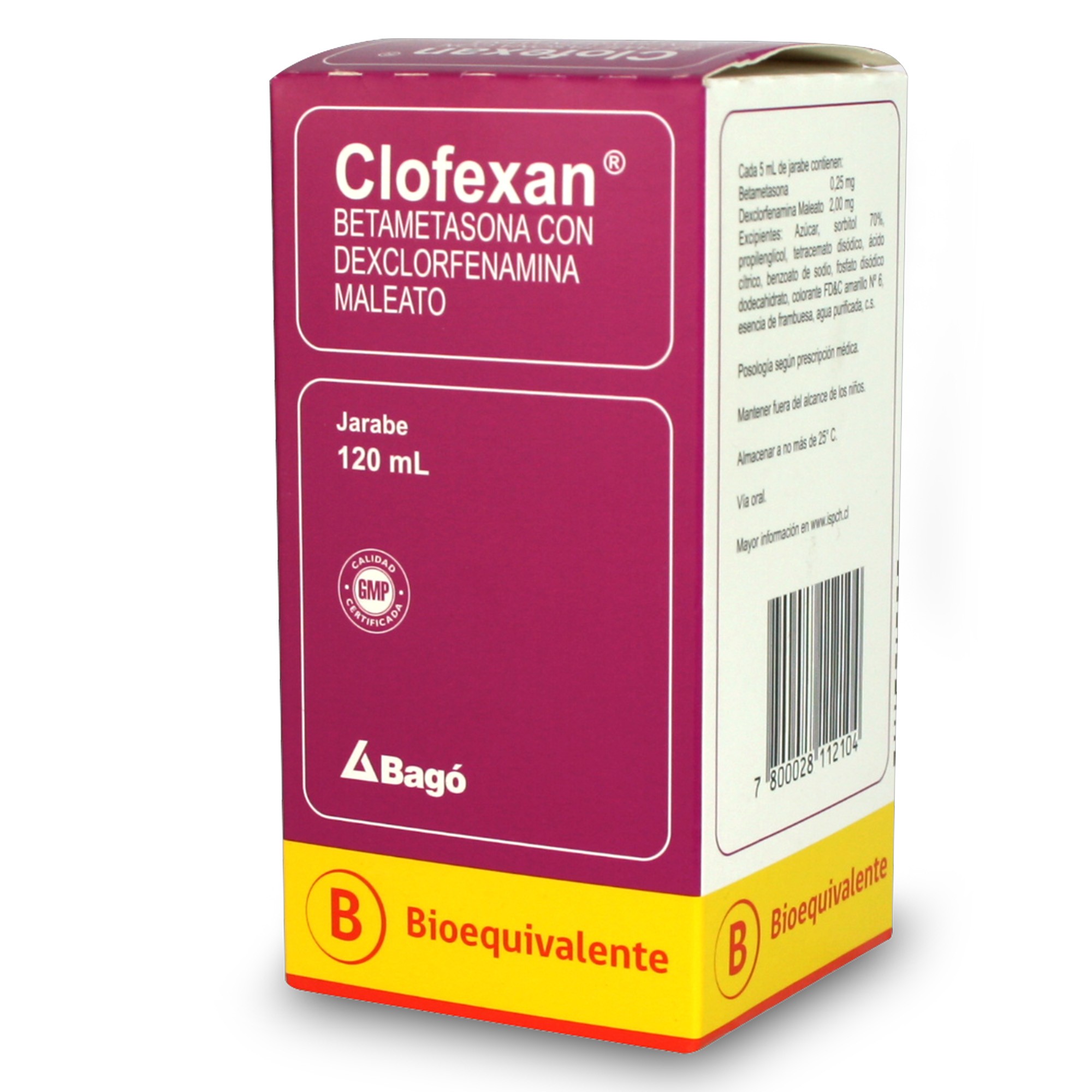 Clofexan Betametasona 2 mg Jarabe 120 mL