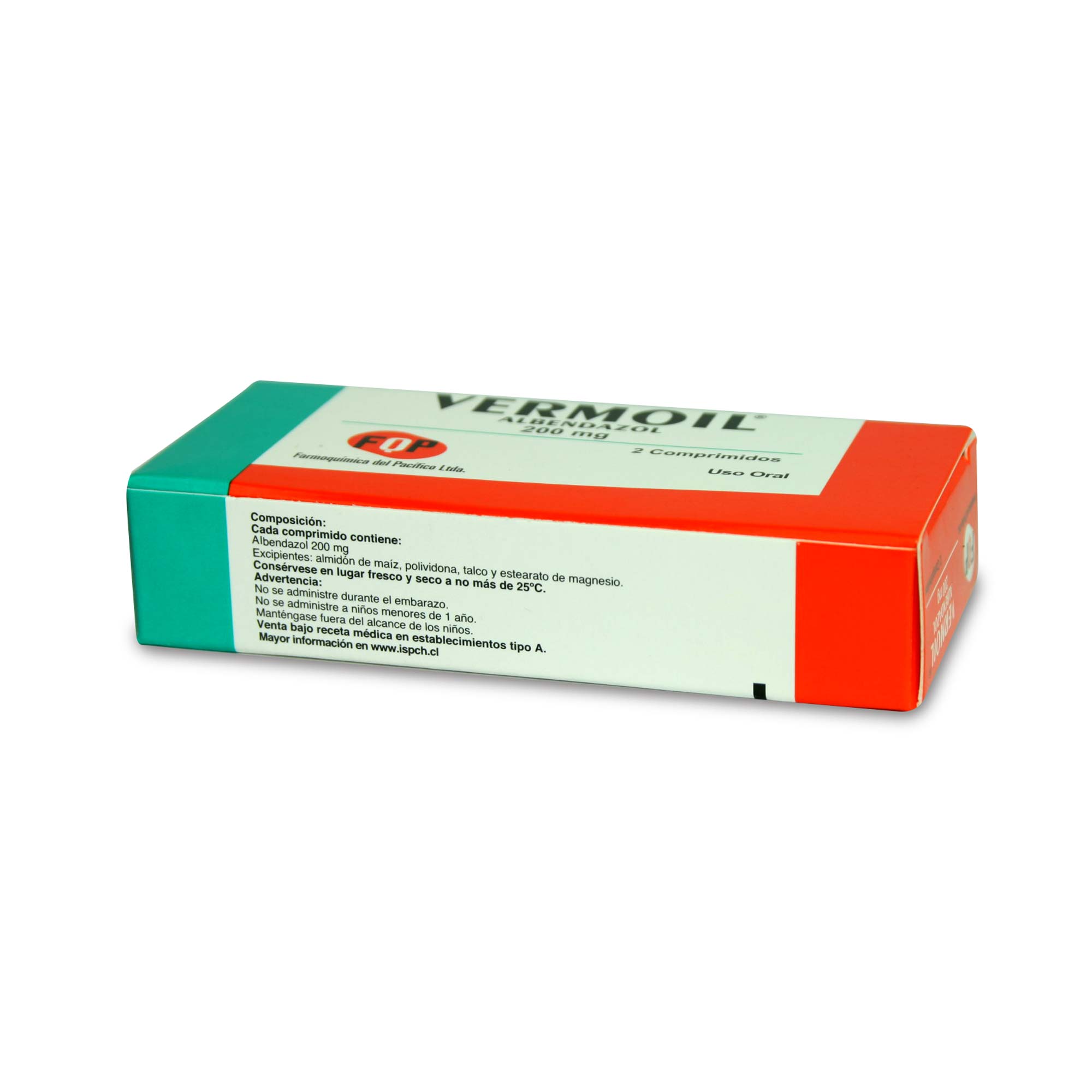 Vermoil Albendazol 200 mg 2 Comprimidos | Farmacias Cruz Verde