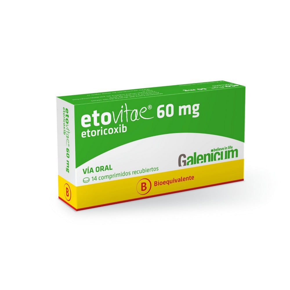 Etovitae 60 Etoricoxib 60 mg 14 Comprimidos Recubiertos