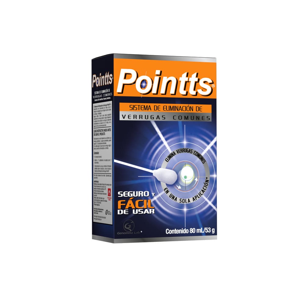Pointts Sistema Eliminador De Verrugas 12 Aplicadores