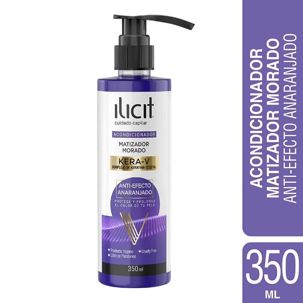 Acondicionador Matizador Morado Kera-V Anti-Efecto Anaranjado 350