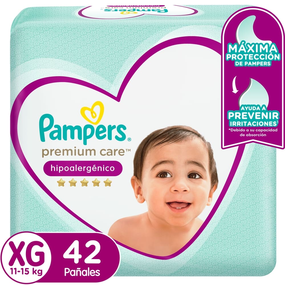 Premium Care Panales Desechable Xg (11-15Kg) X42