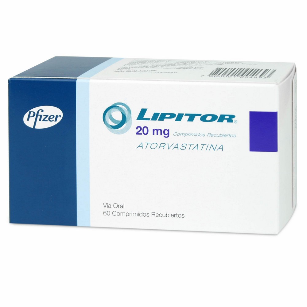 Lipitor Atorvastatina 20 mg 60 Comprimidos | Cruz Verde