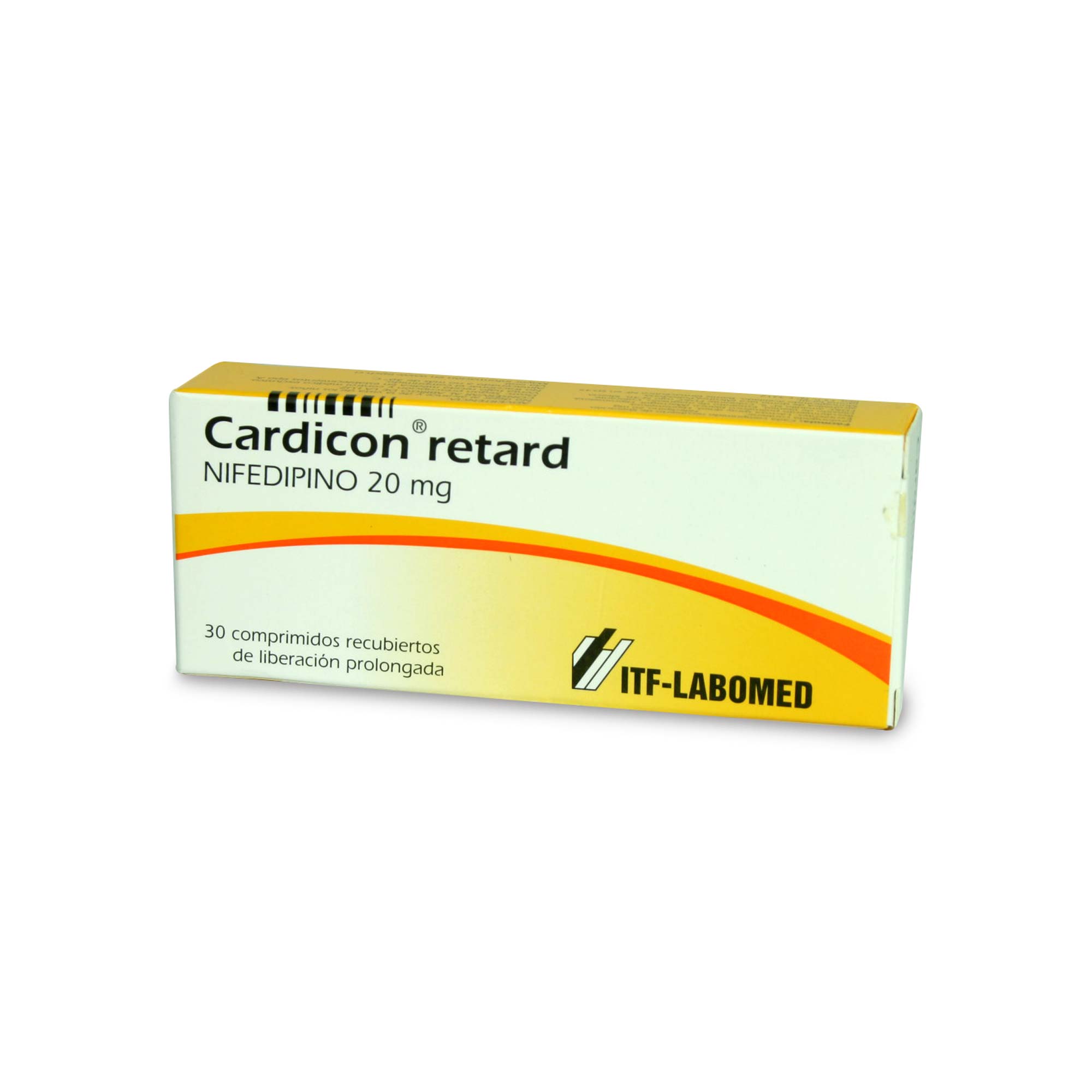 Cardicon Nifedipino 20 mg 30 Comprimidos | Farmacias Cruz Verde