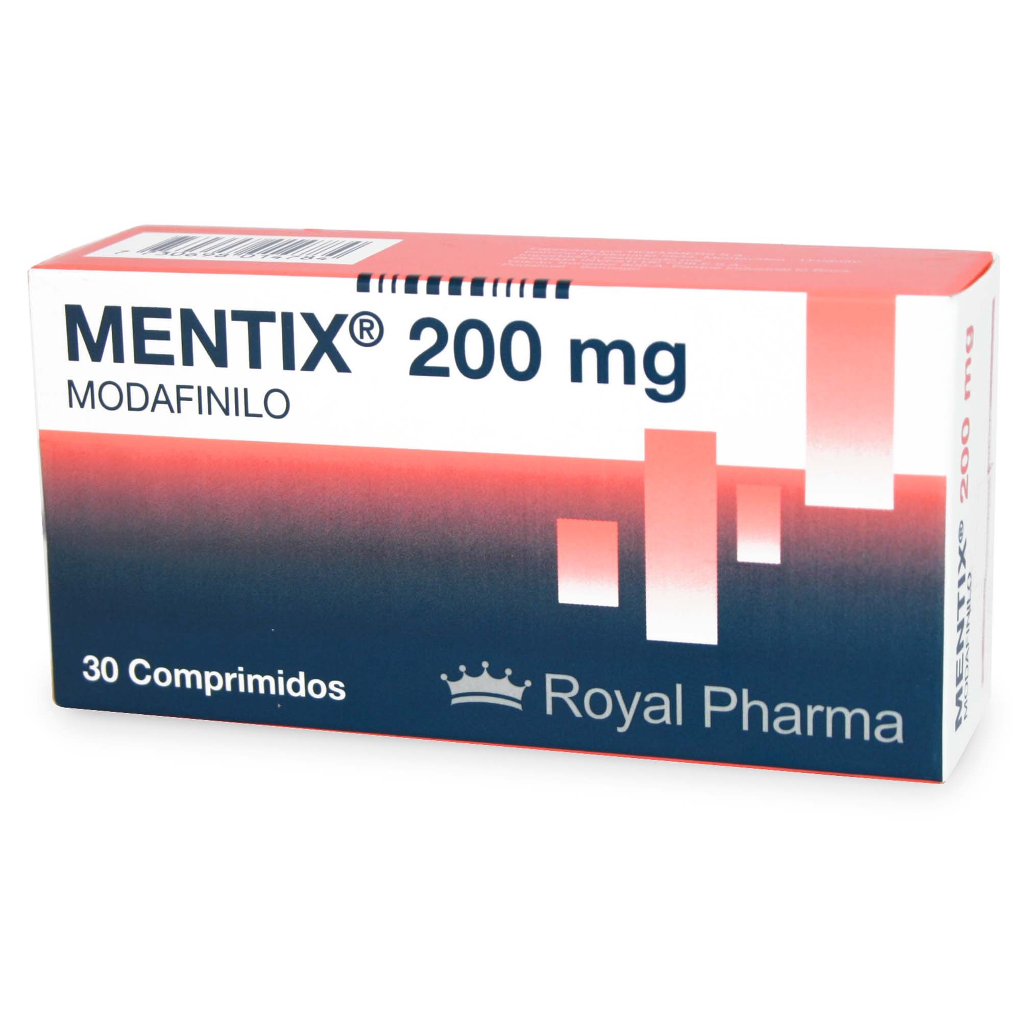 Mentix Modafinilo 200 mg 30 Comprimidos | Farmacias Cruz Verde