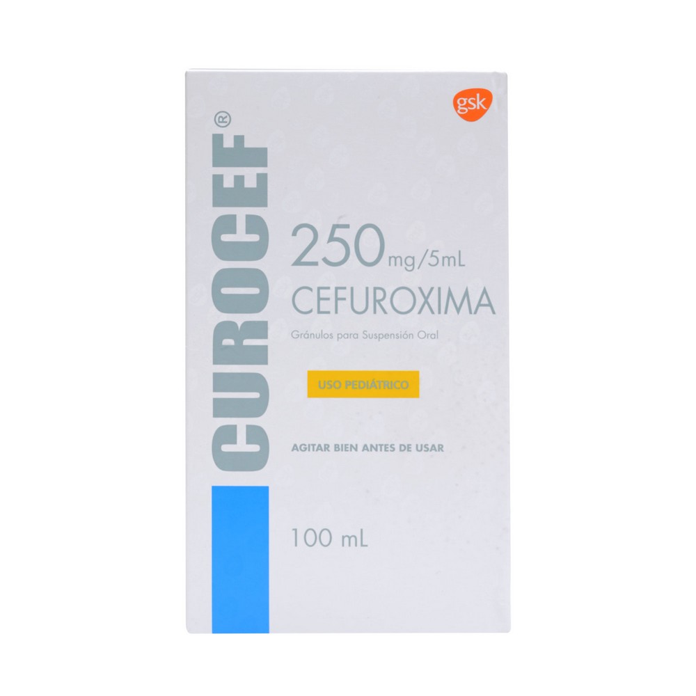 Curocef Pediatrico Cefuroximo 250 mg/5mL Suspensión 100 mL