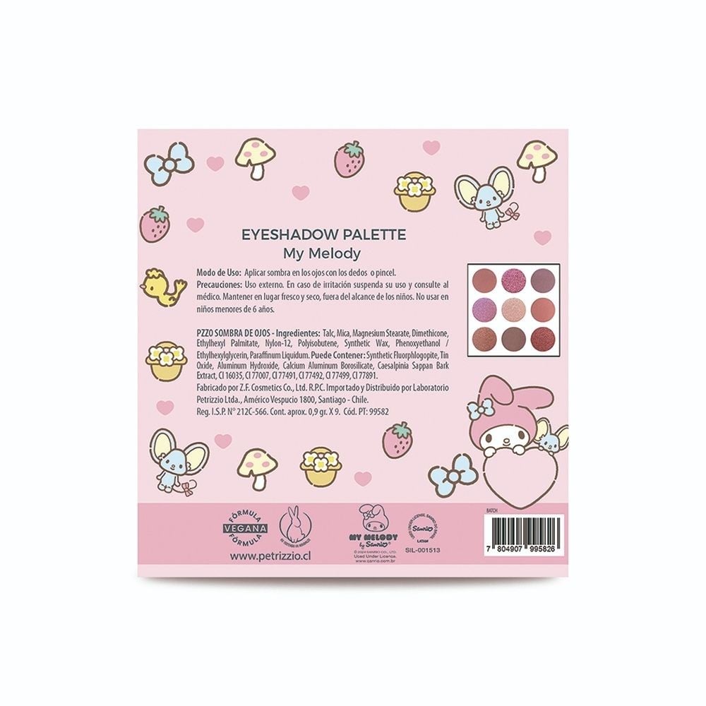 Melody 8cmCD 8枚セット Paleta de sombras Pzzo Brilliance My Melody | Cruz Verde